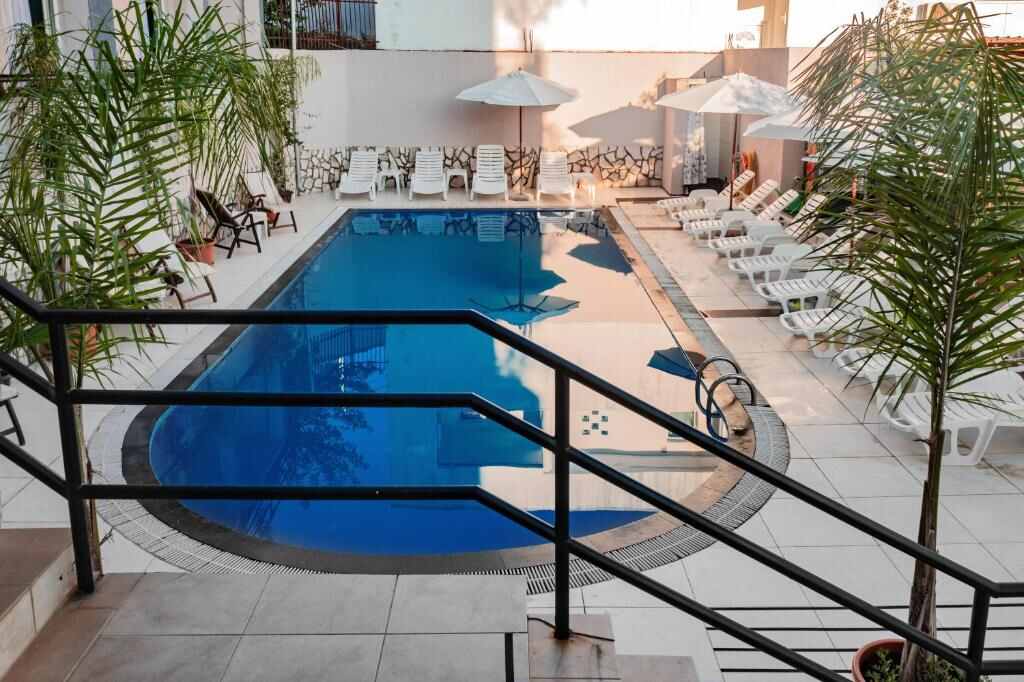 Outdoor saltwater swimming pool at El Mar Hotel